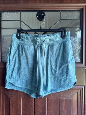 Free Country Light Teal Drawstring Athletic Shorts